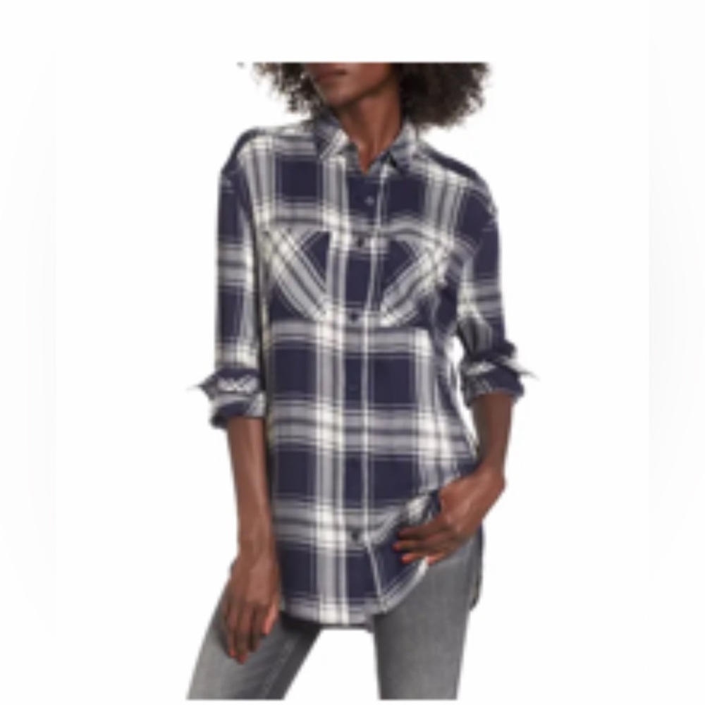 BP. Oversized Flannel Shirt